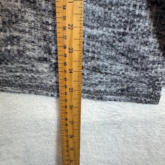 Knox Rose Shirt Womens Size XS Gray Long Sleeve Heathered V-Neck Tunic - Picture 7 of 9